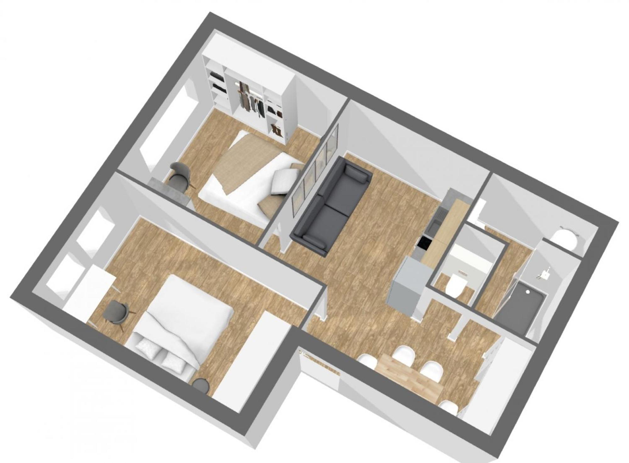 2 Gare St Charles Apartamento *
